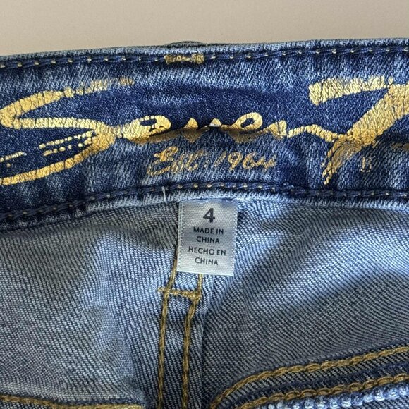 Seven7 Tower Straight Crop Jeans | Size 4 | Blue Stretch Denim - Picture 6 of 10